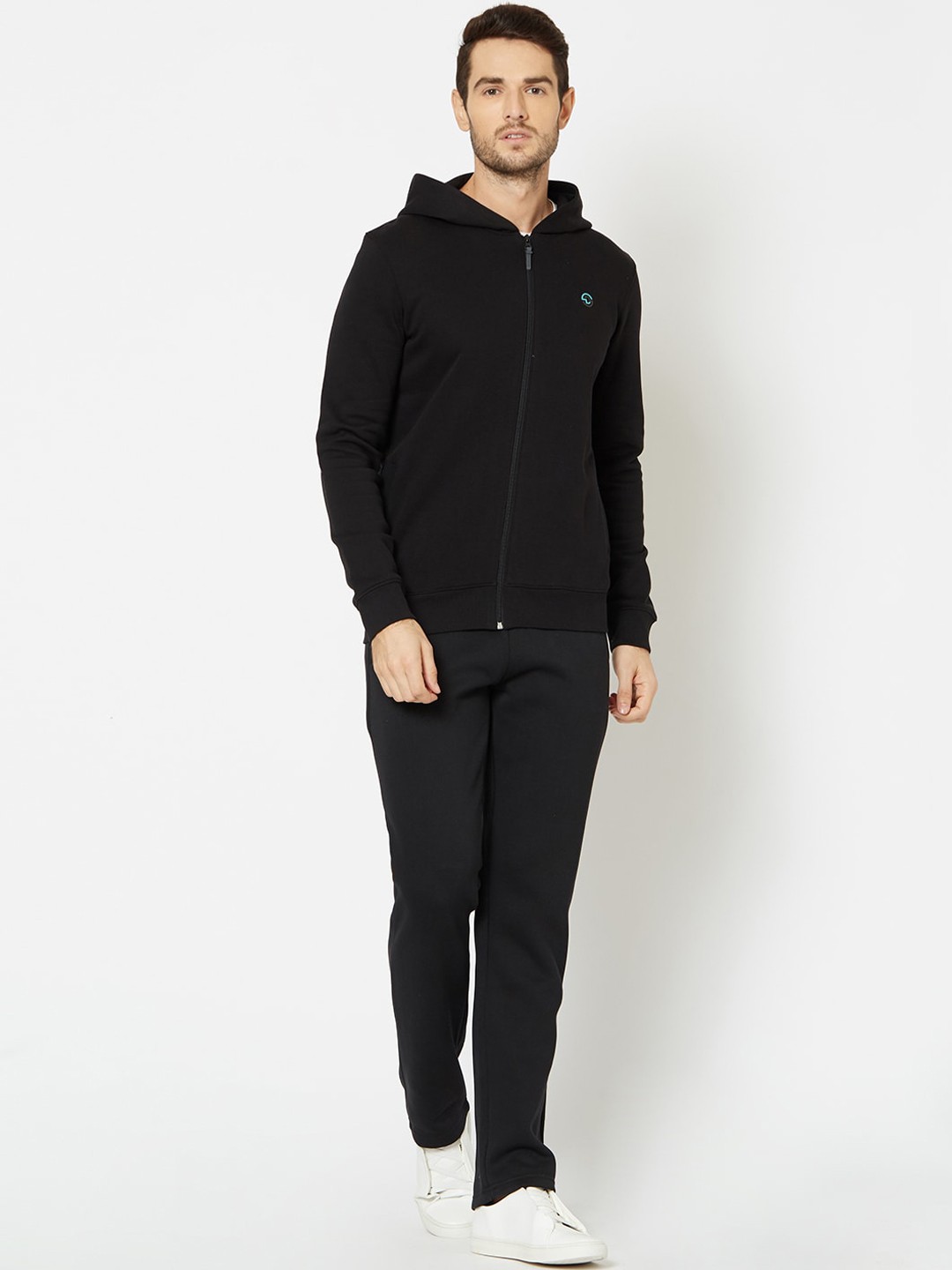 

Sweet Dreams Men Black Solid Tracksuit