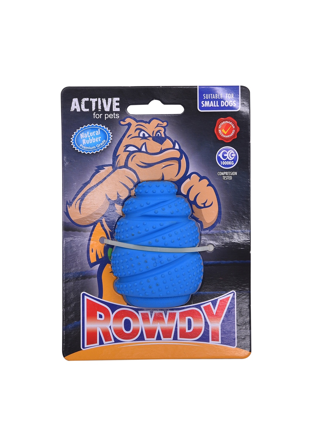 

GLENAND Blue Solid Rubber Pet Toy