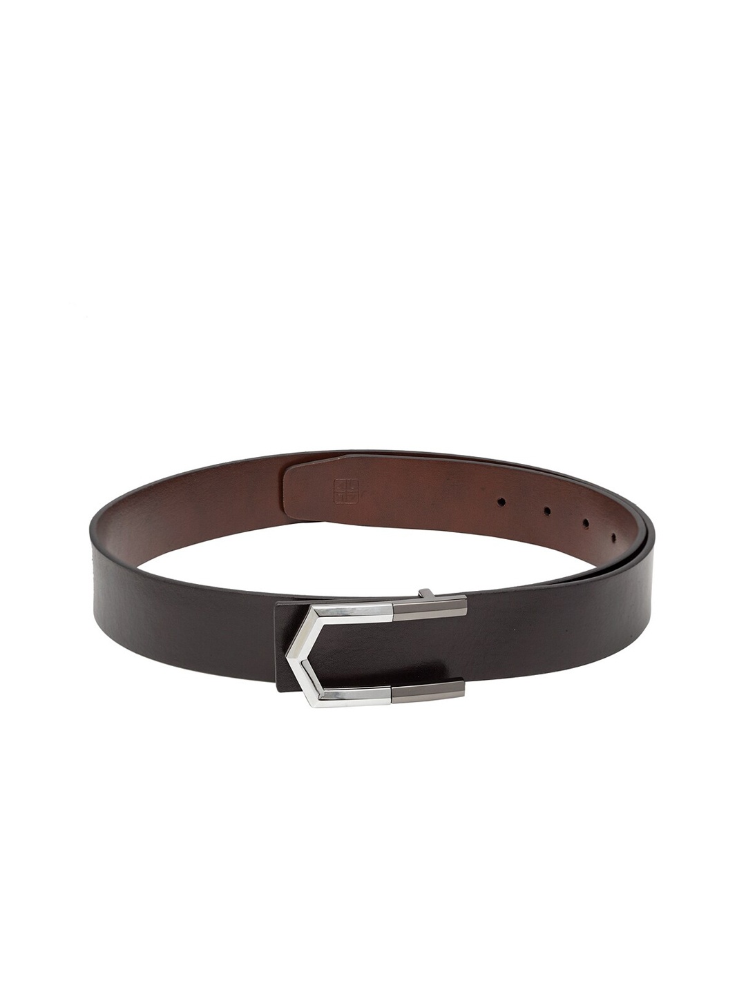 

Carlton London Men Black & Brown Solid Reversible Leather Belt