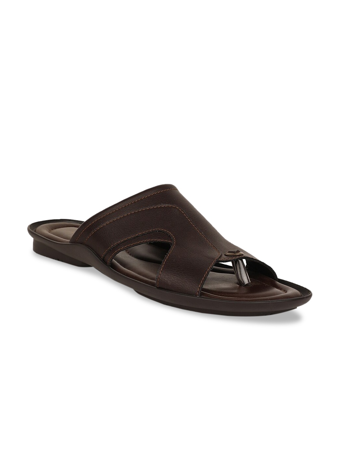 

Bata Men Coffee Brown Comfort Sandals
