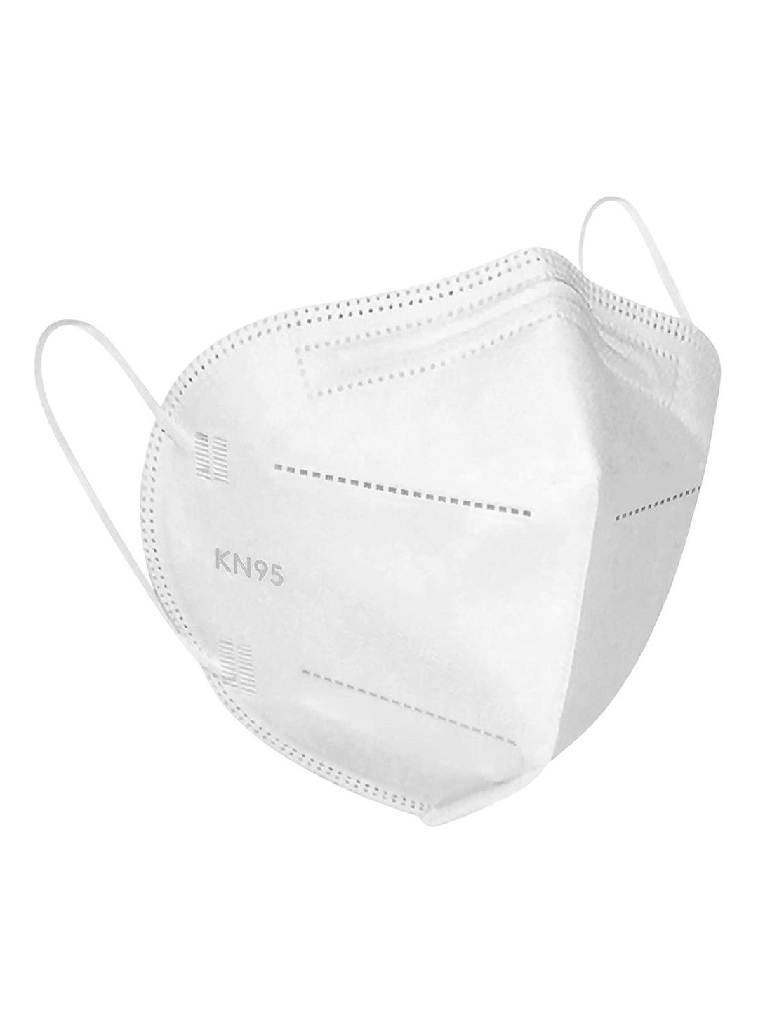

OOMPH Unisex White Solid 5-Ply Reusable N95 Mask