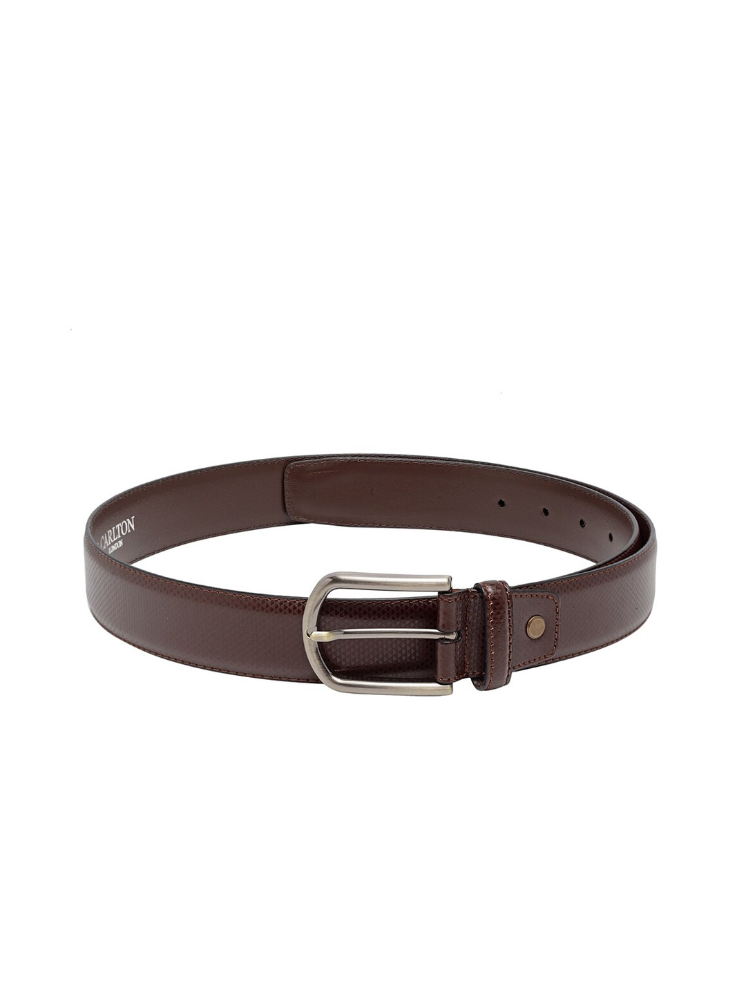 

Carlton London Men Brown Textured Belt