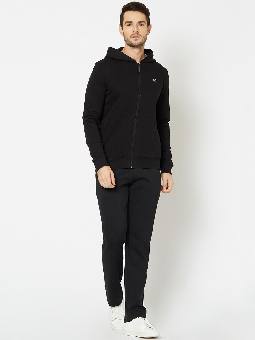 

Sweet Dreams Men Black Solid Tracksuit
