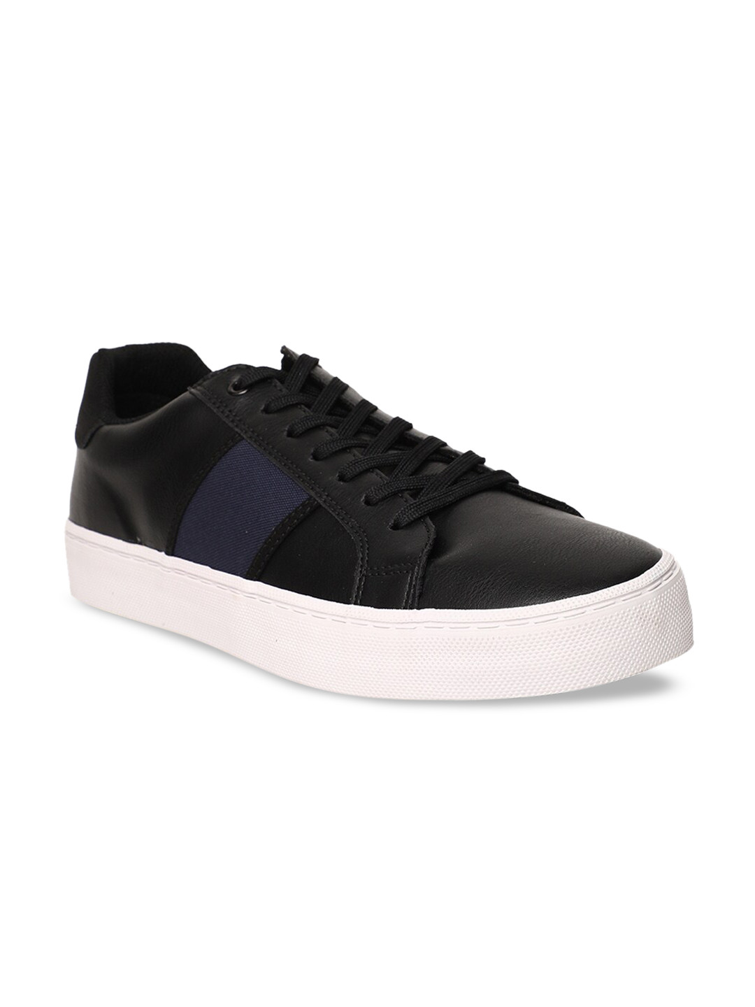 

Bata Men Black Solid Flatforms