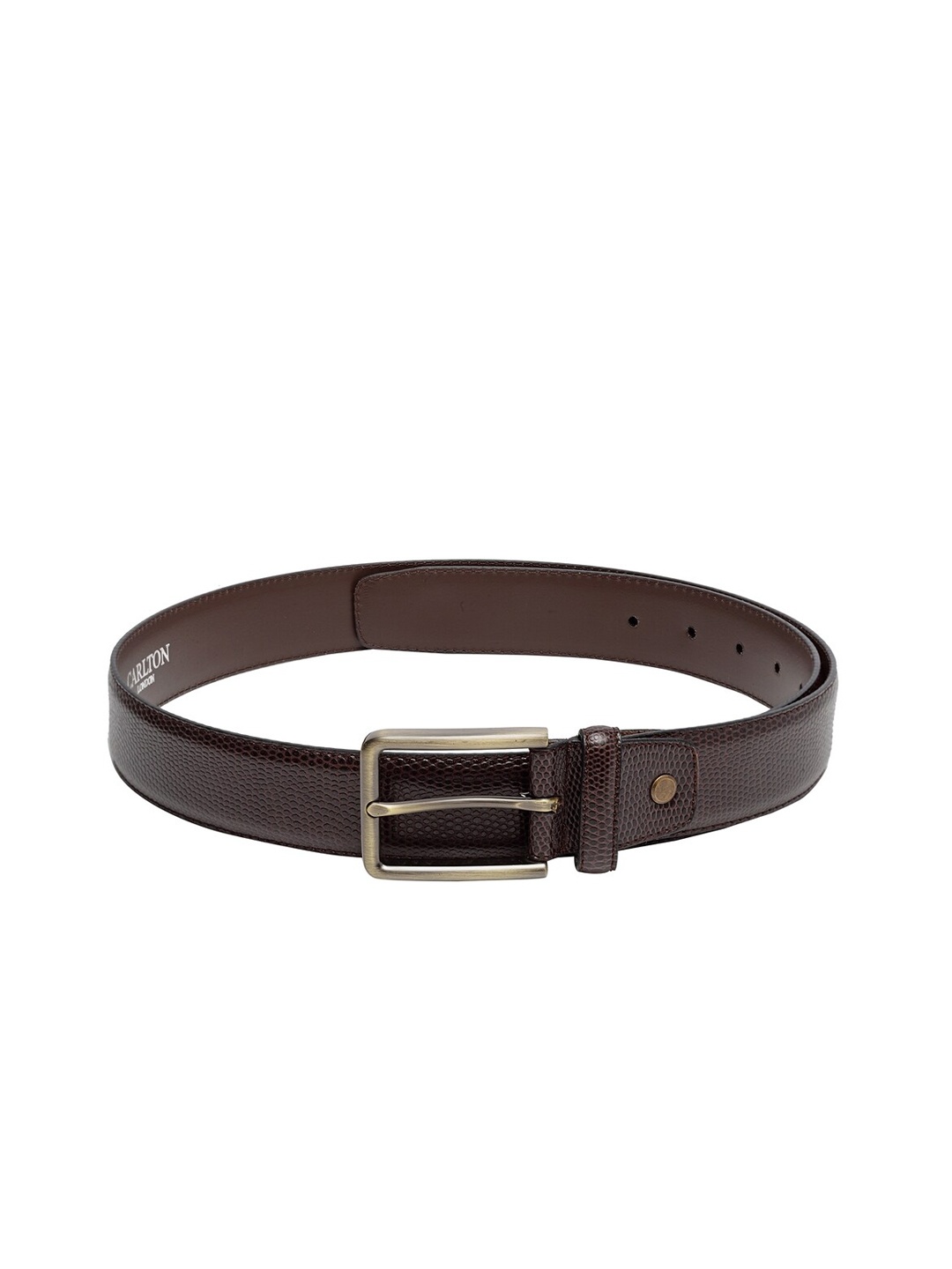 

Carlton London Men Brown Textured Belt