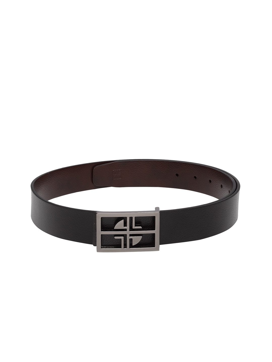

Carlton London Men Black & Brown Reversible Leather Solid Belt