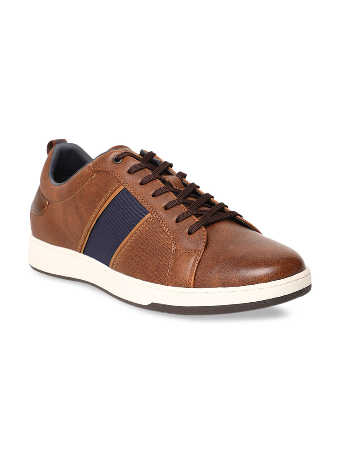 

Bata Men Brown Colourblocked Sneakers