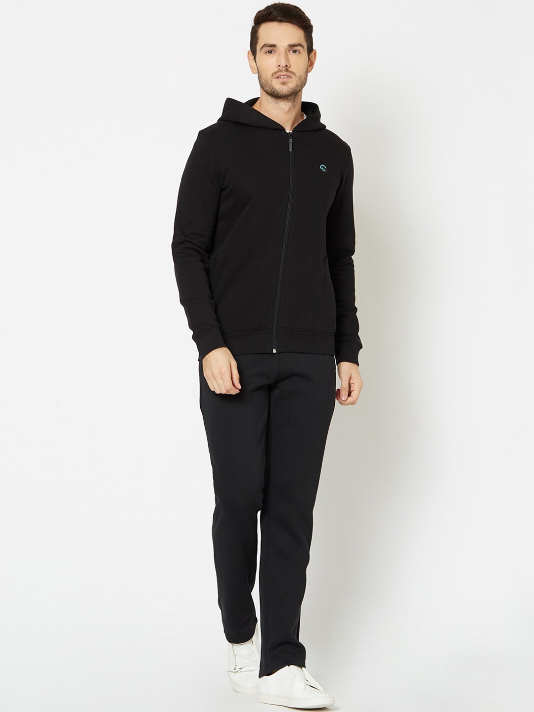Sweet Dreams Men Black Solid Tracksuit