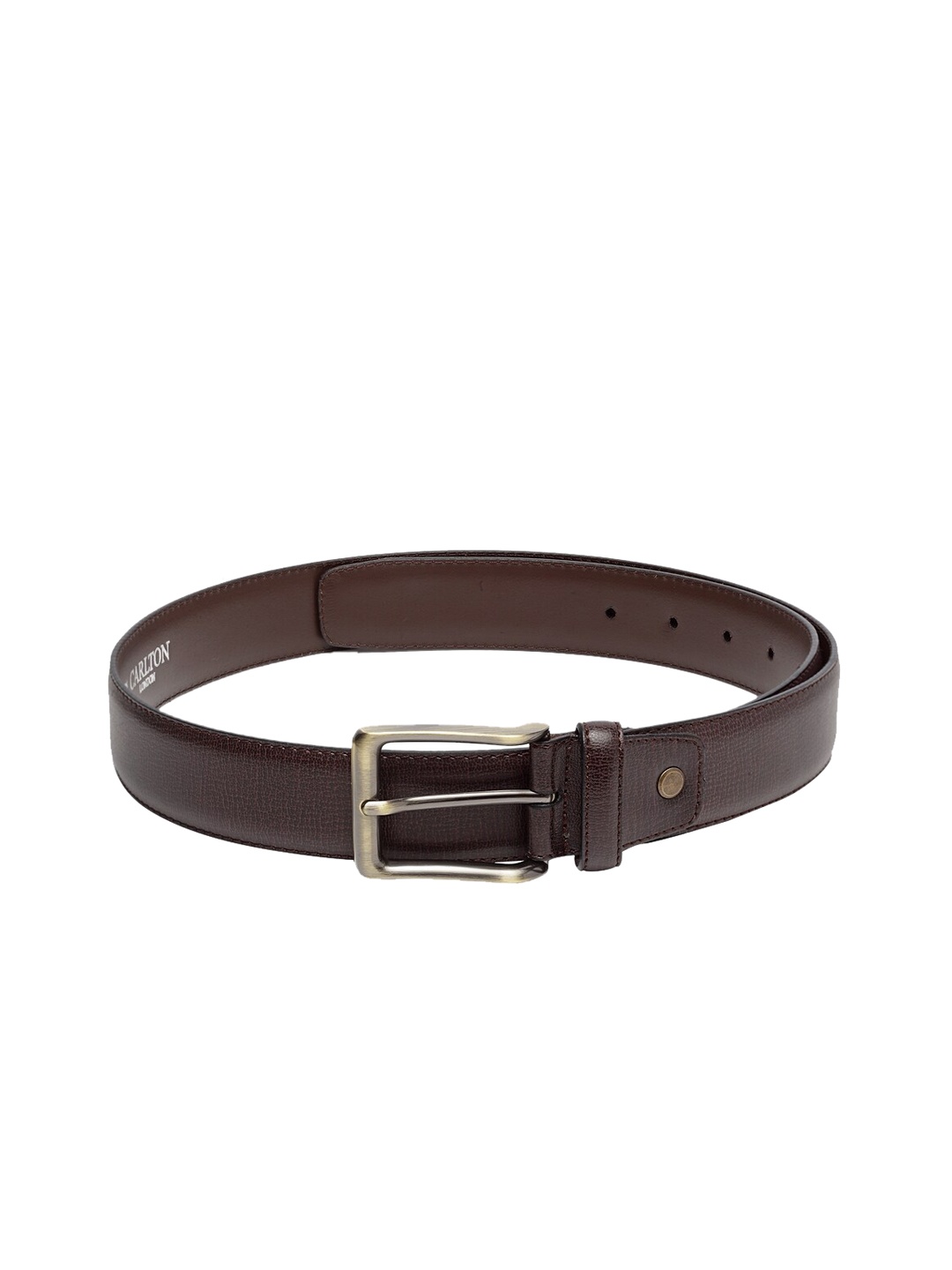 

Carlton London Men Coffee Brown Solid Belt