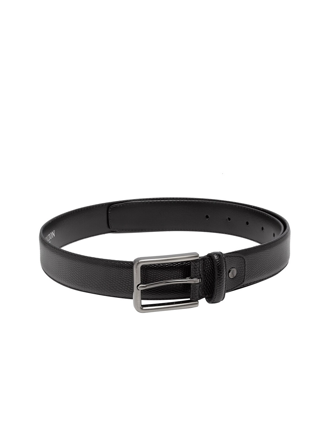

Carlton London Men Black Solid Belt
