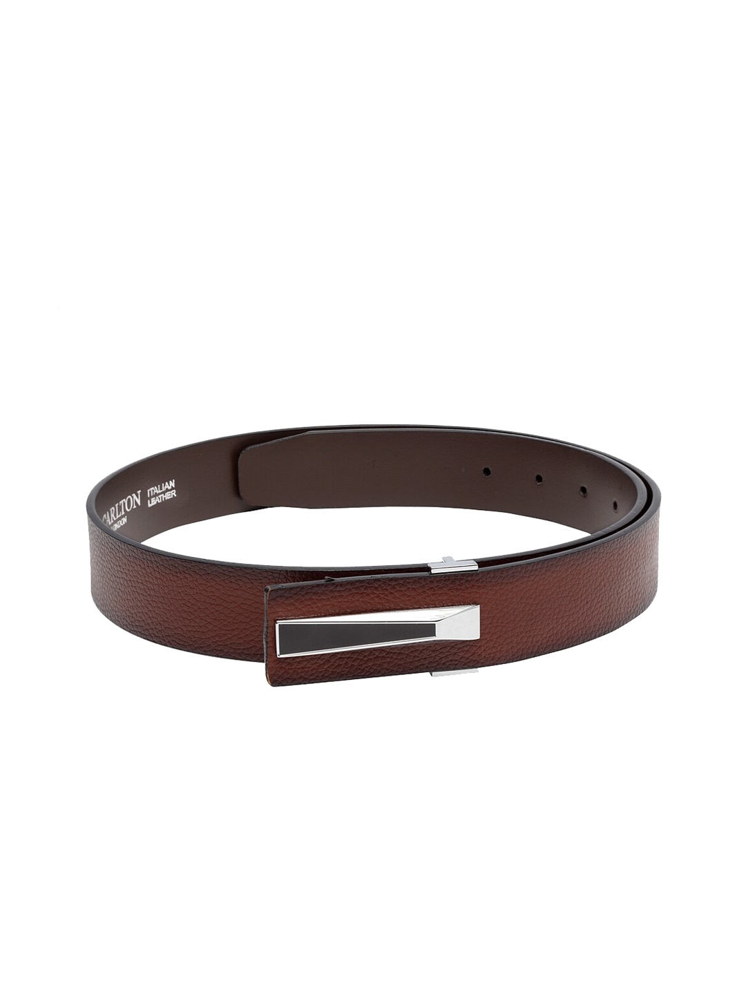 

Carlton London Men Tan Brown Solid Belt