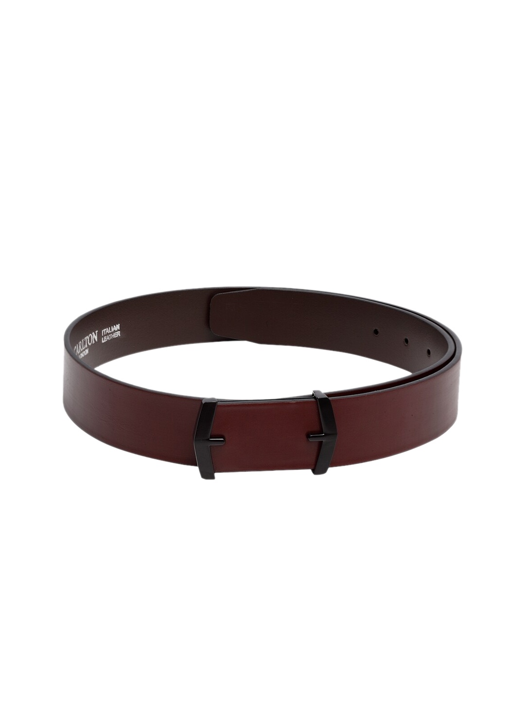 

Carlton London Men Brown Solid Leather Belt