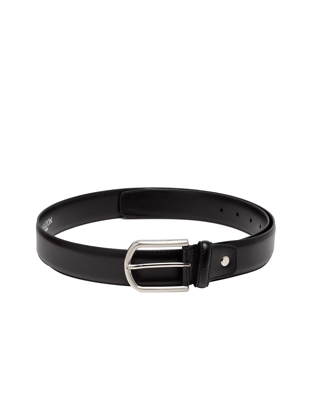 Carlton London Men Black Solid Belt