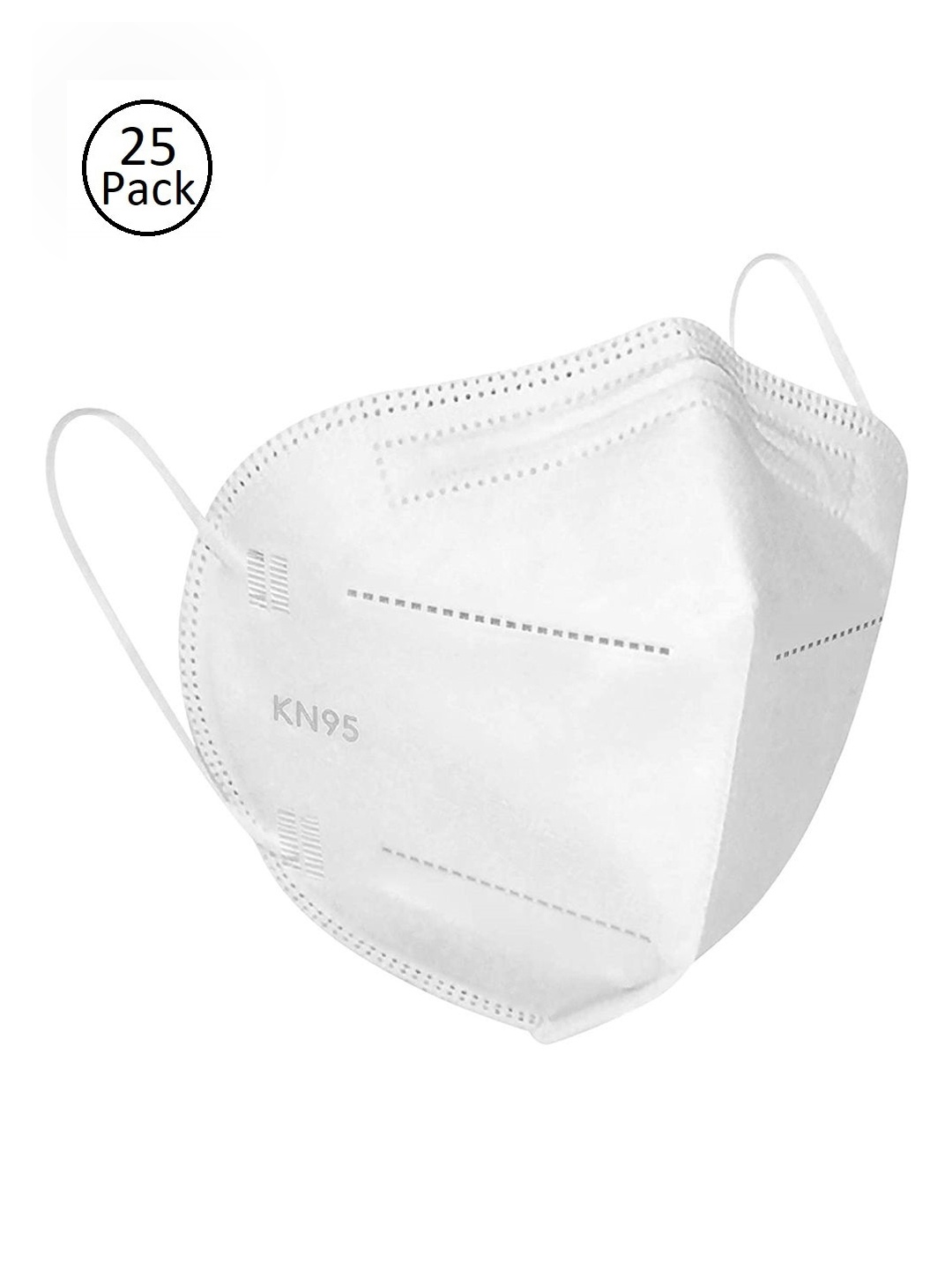 

OOMPH Unisex Pack of 25 Pcs White 5-Ply Reusable N95 Masks