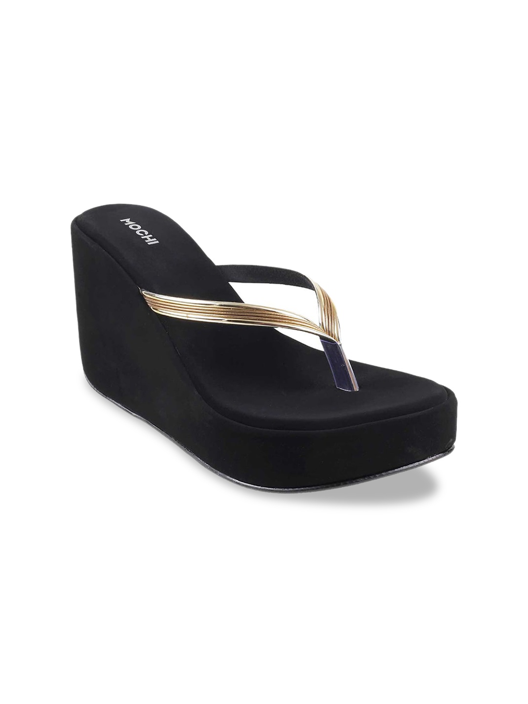 

Mochi Women Gold-Toned Solid Wedges