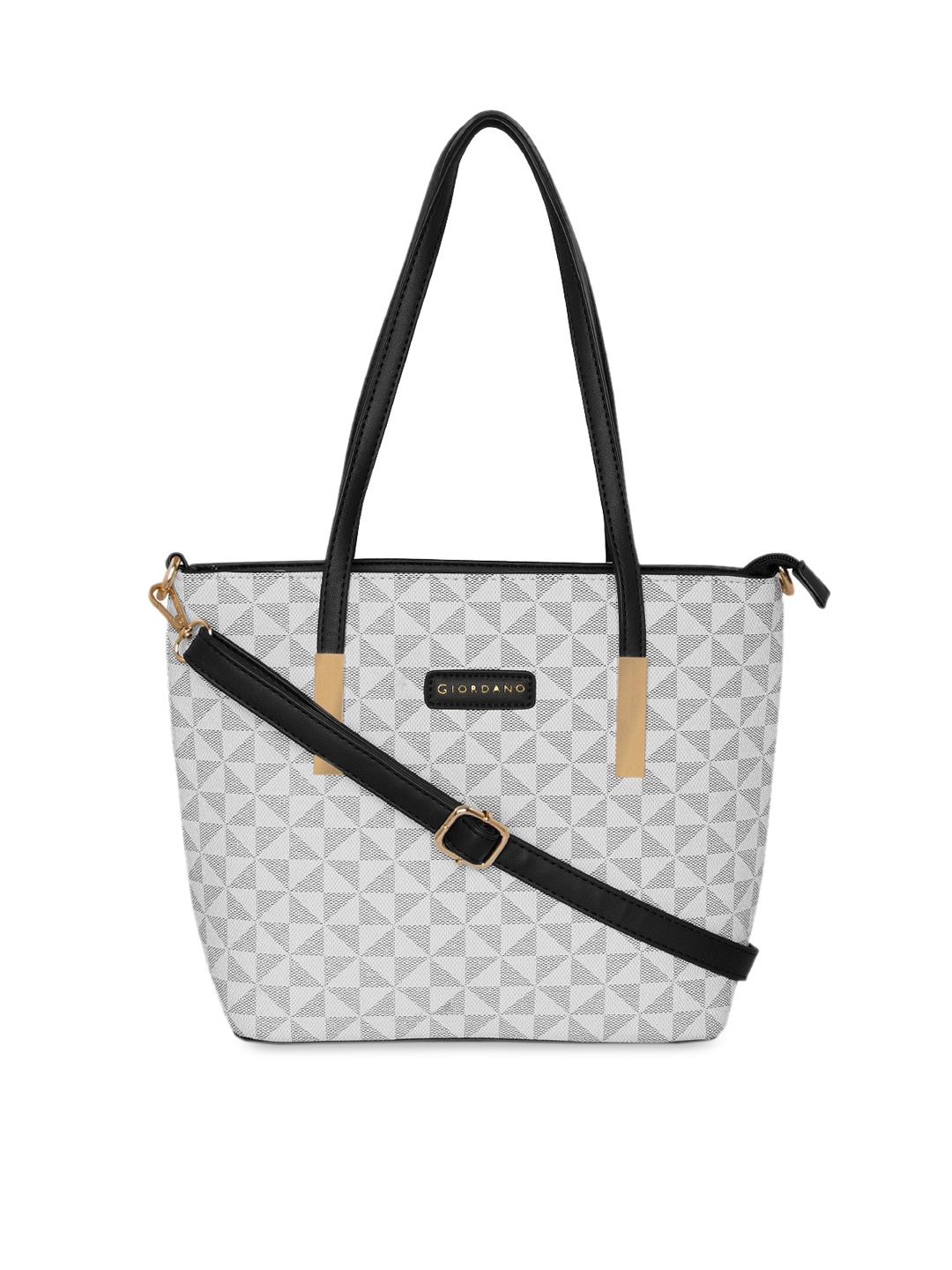 

GIORDANO Off-White Solid Tote Bag