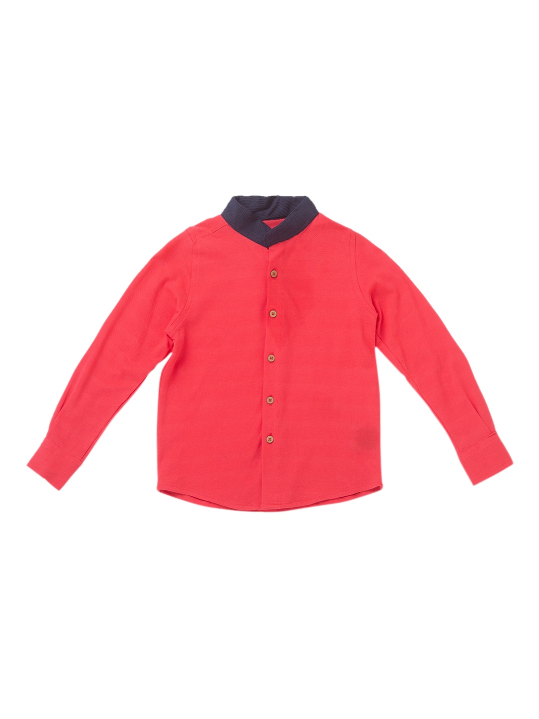 

Nick&Jess Boys Pink Slim Fit Solid Casual Shirt