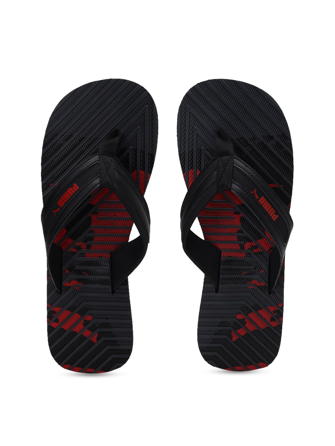 

Puma Unisex Grey & Red Printed Thong Flip-Flops