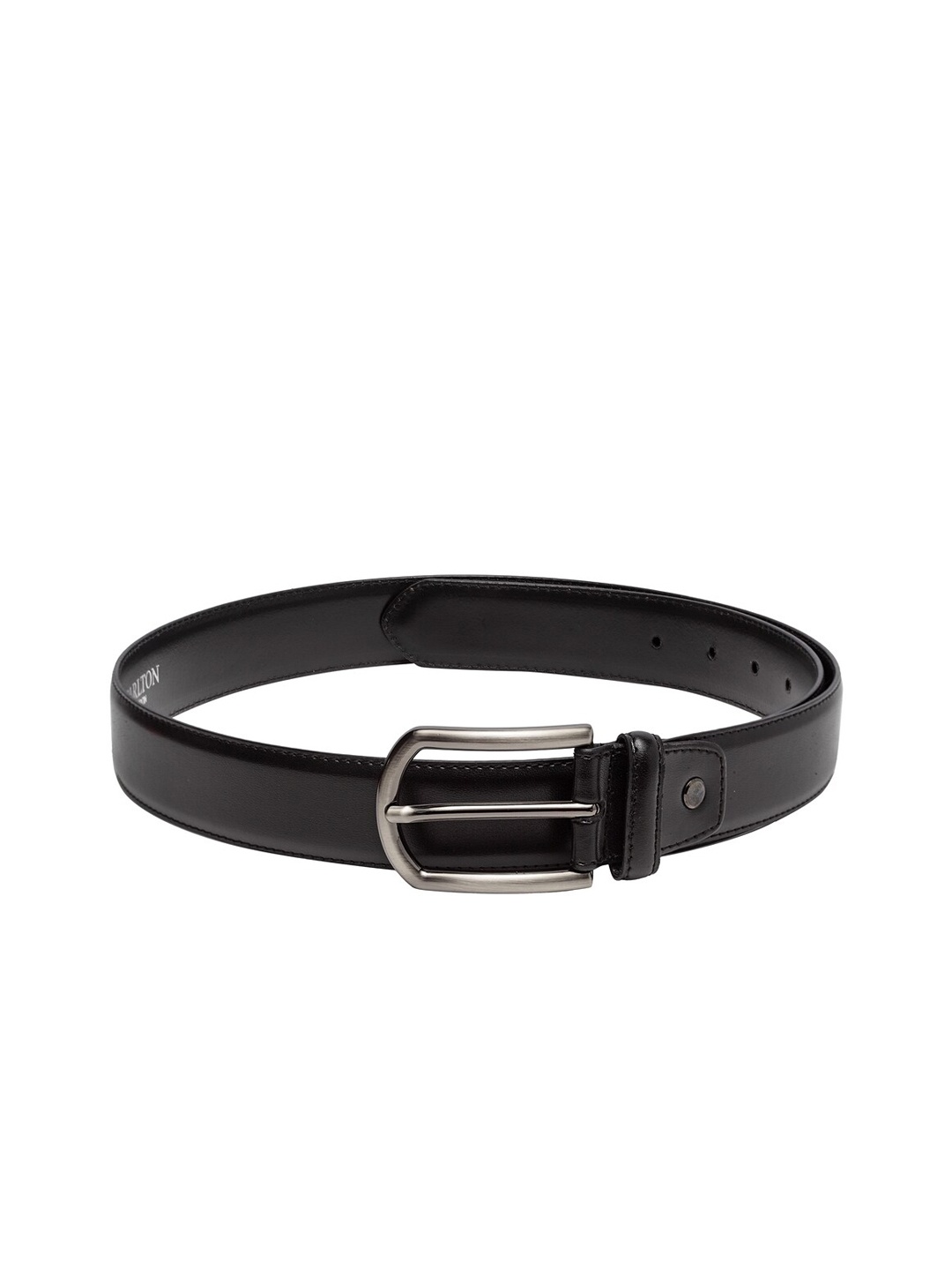 

Carlton London Men Black Solid Belt