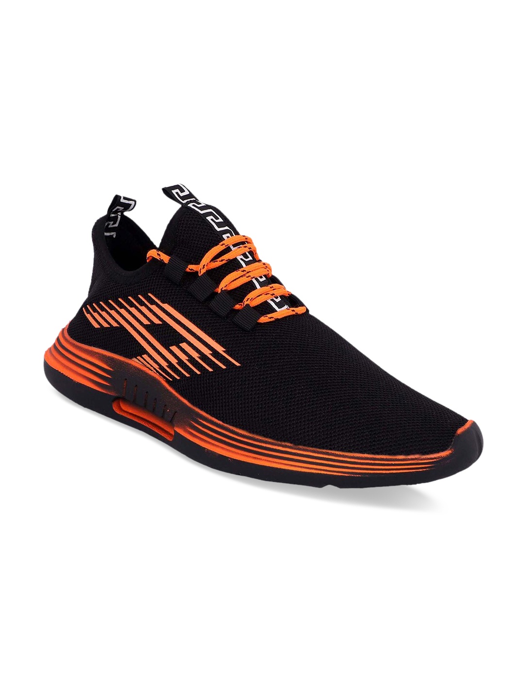 

aadi Men Orange Mesh Running Shoes