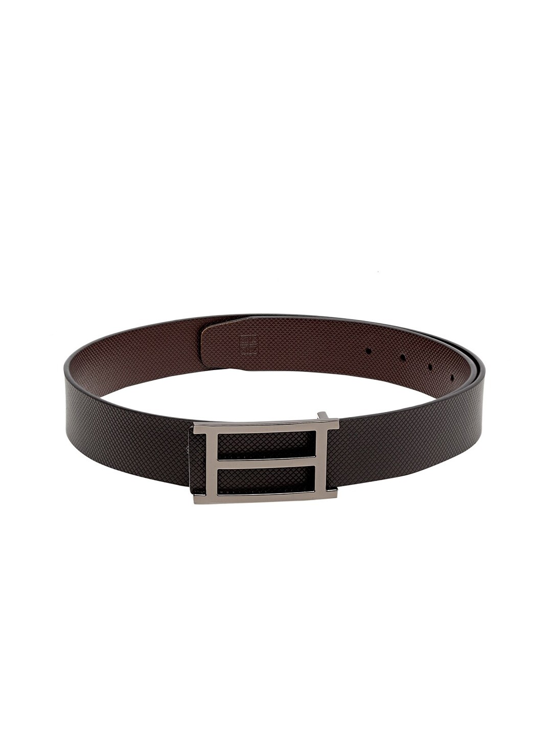 

Carlton London Men Black & Brown Reversible Leather Solid Belt