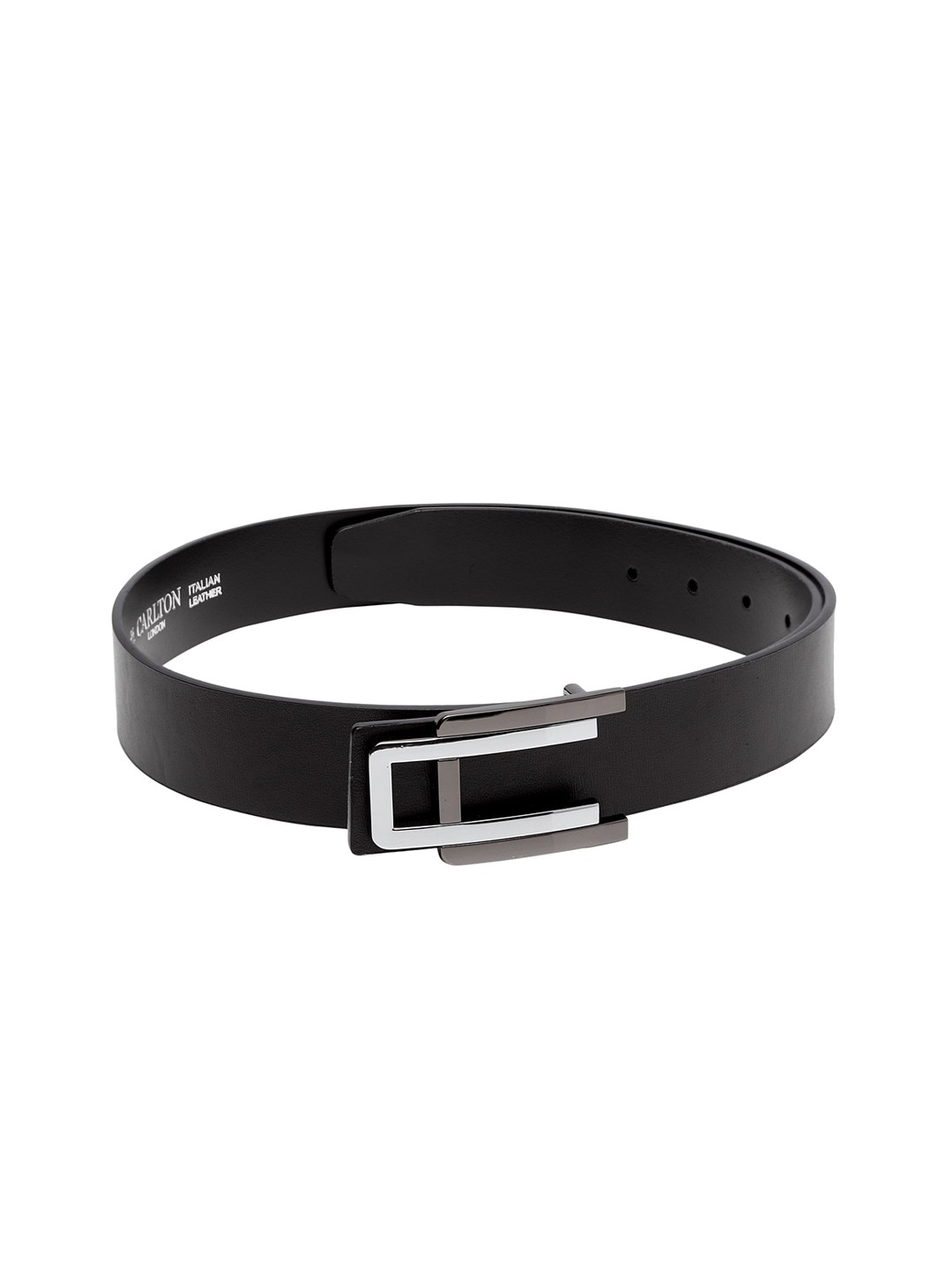 

Carlton London Men Black Solid Belt
