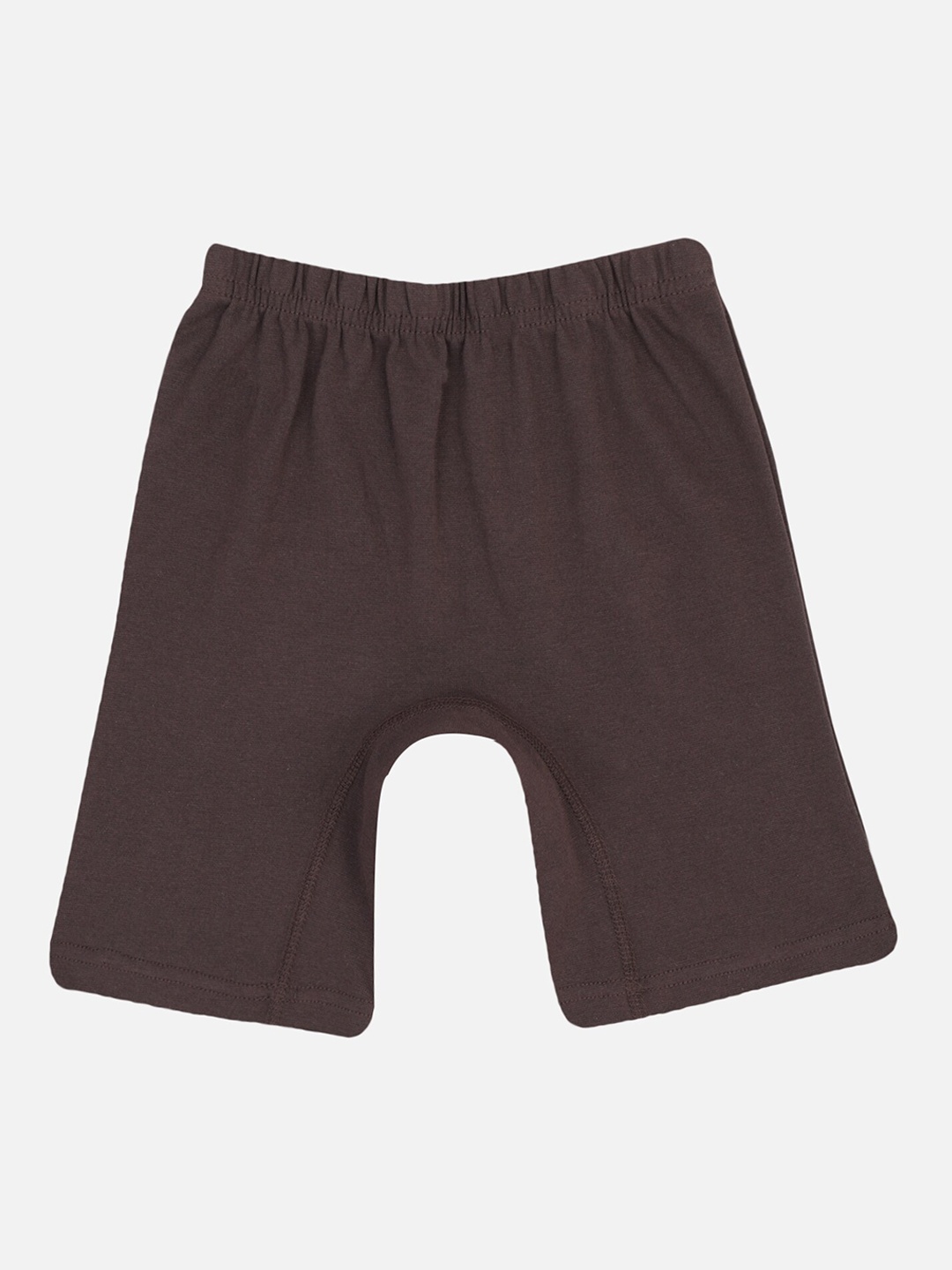 

PROTEENS Girls Brown Solid Slim Fit Biker Shorts