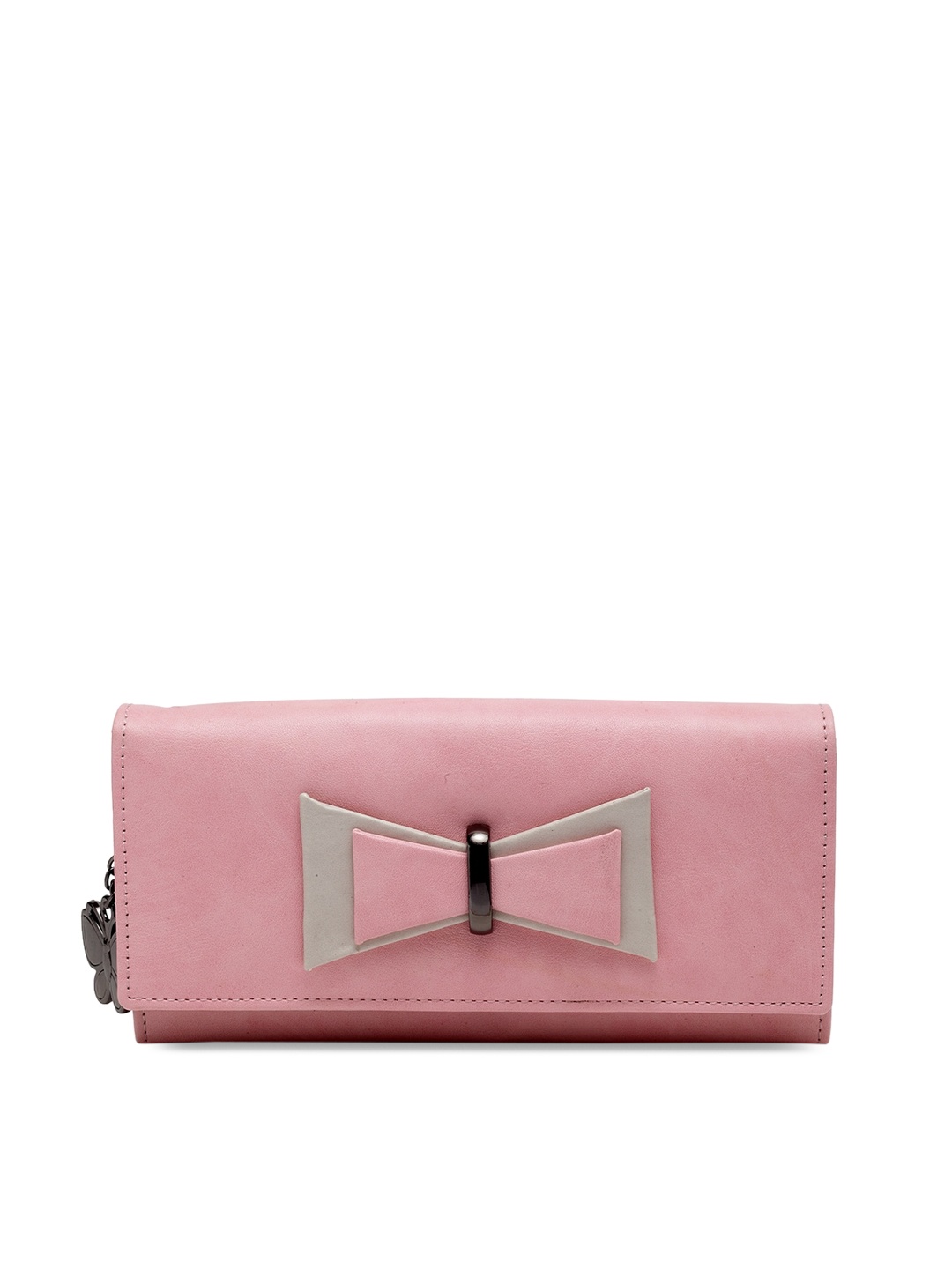 

Butterflies Women Pink Solid Two Fold Wallet