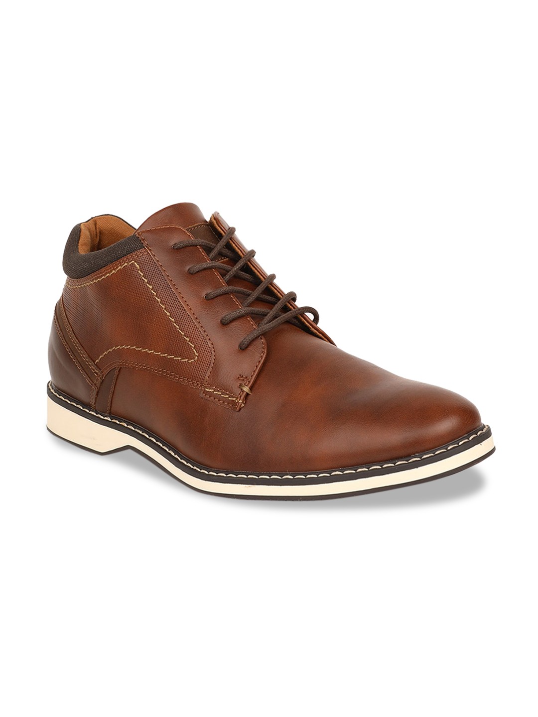

Bata Men Brown Solid Derbys