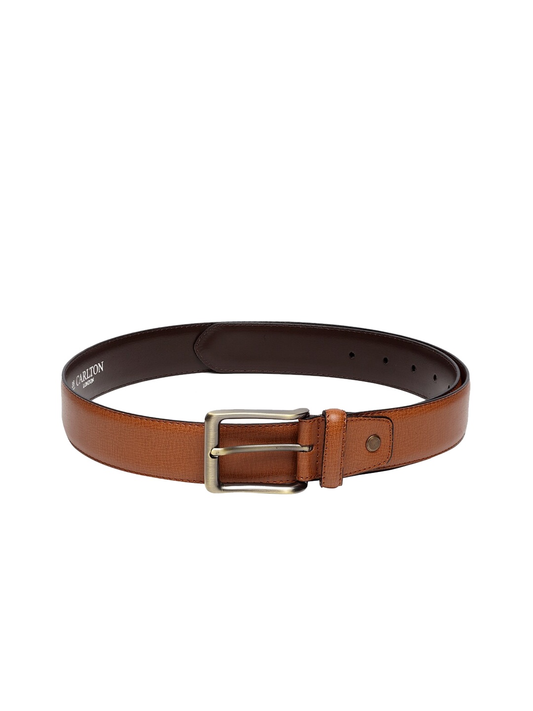 

Carlton London Men Tan Brown Solid Belt