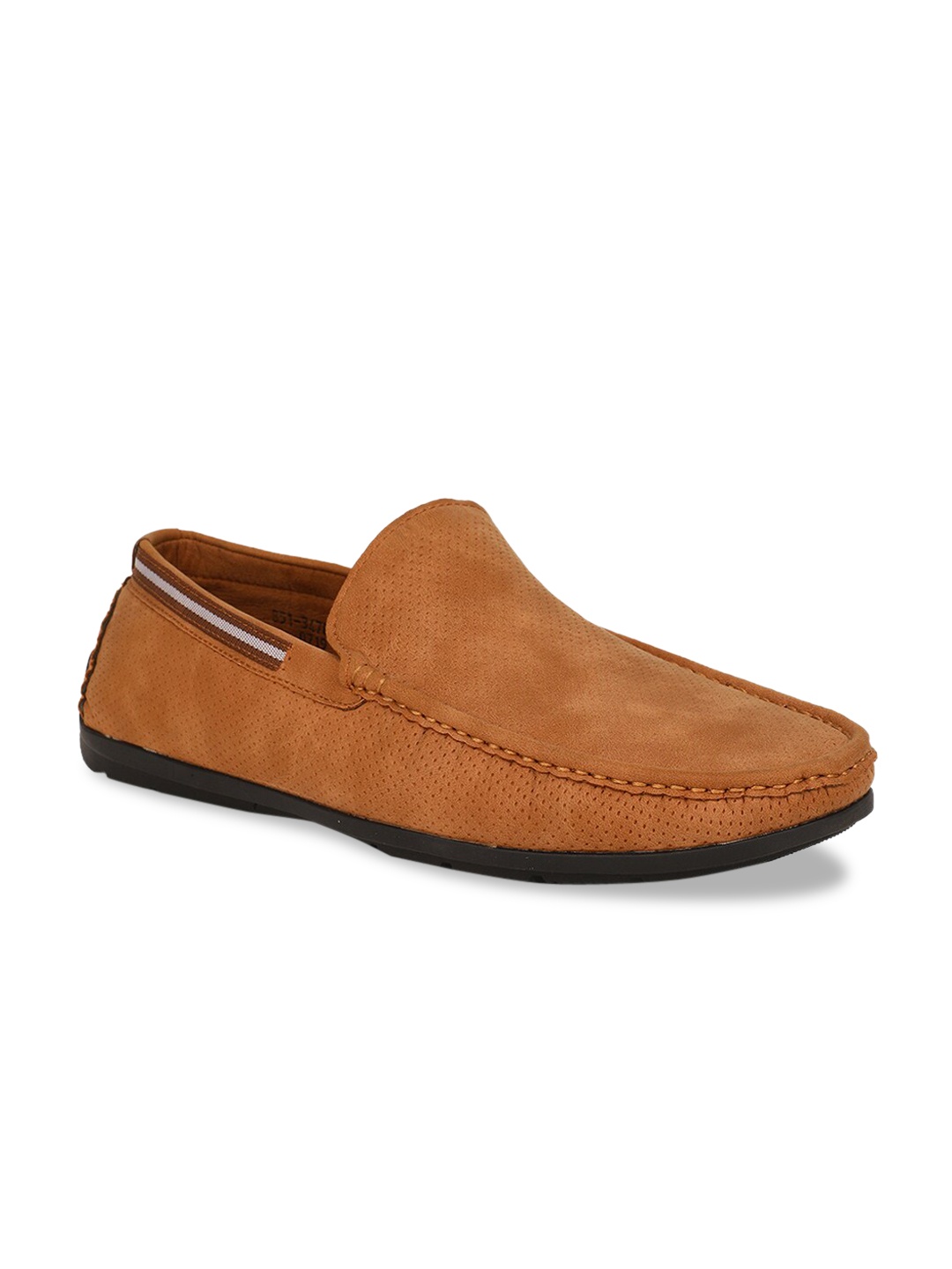

Bata Men Brown Solid Leather Loafers
