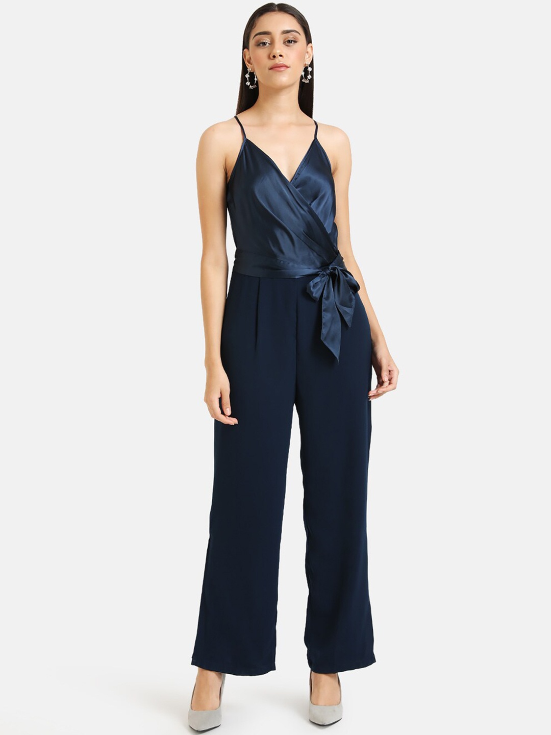 

Kazo Women Navy Blue Solid Jumpsuit