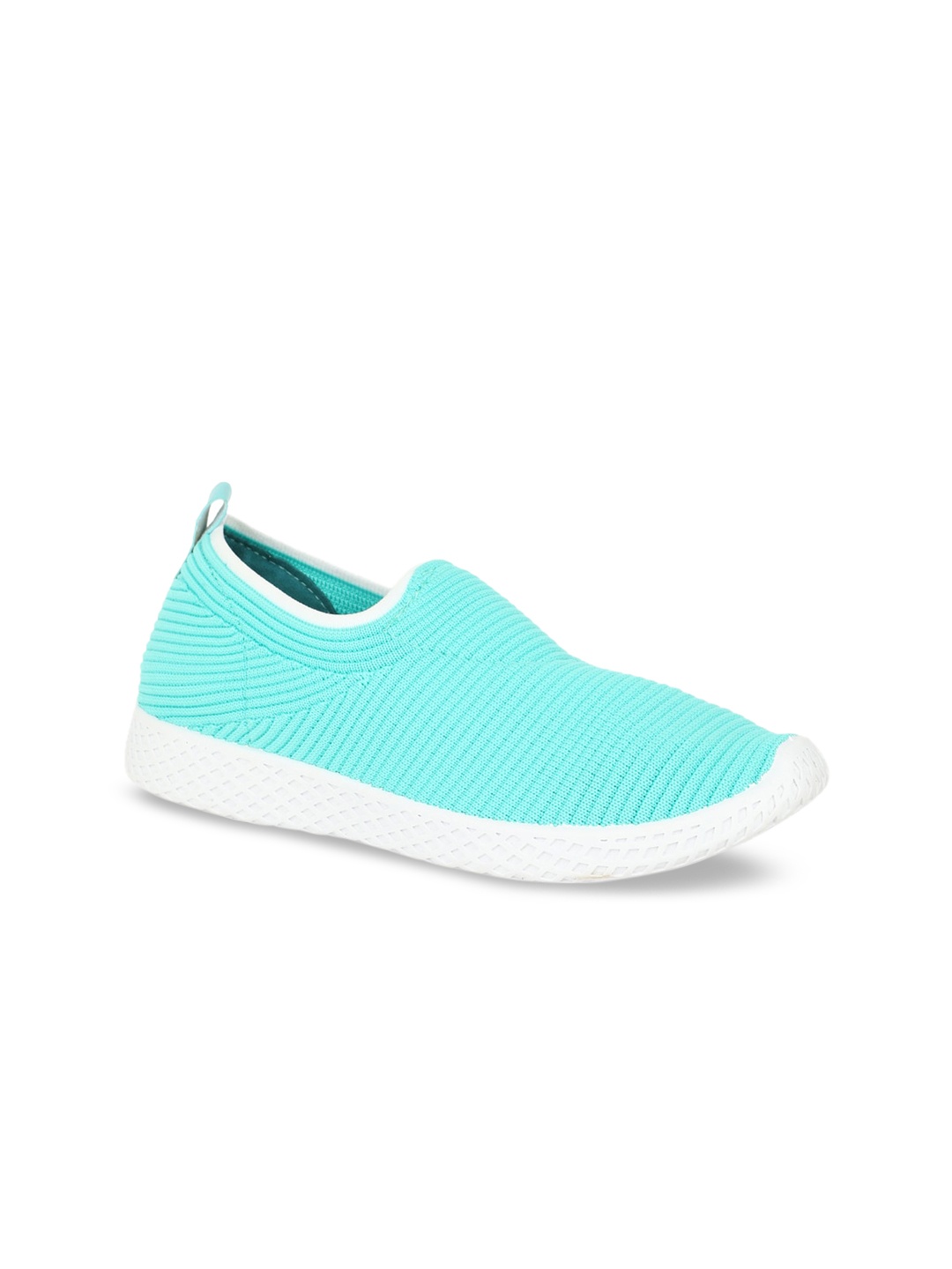 Bata Women Turquoise Blue Slip-On Sneakers