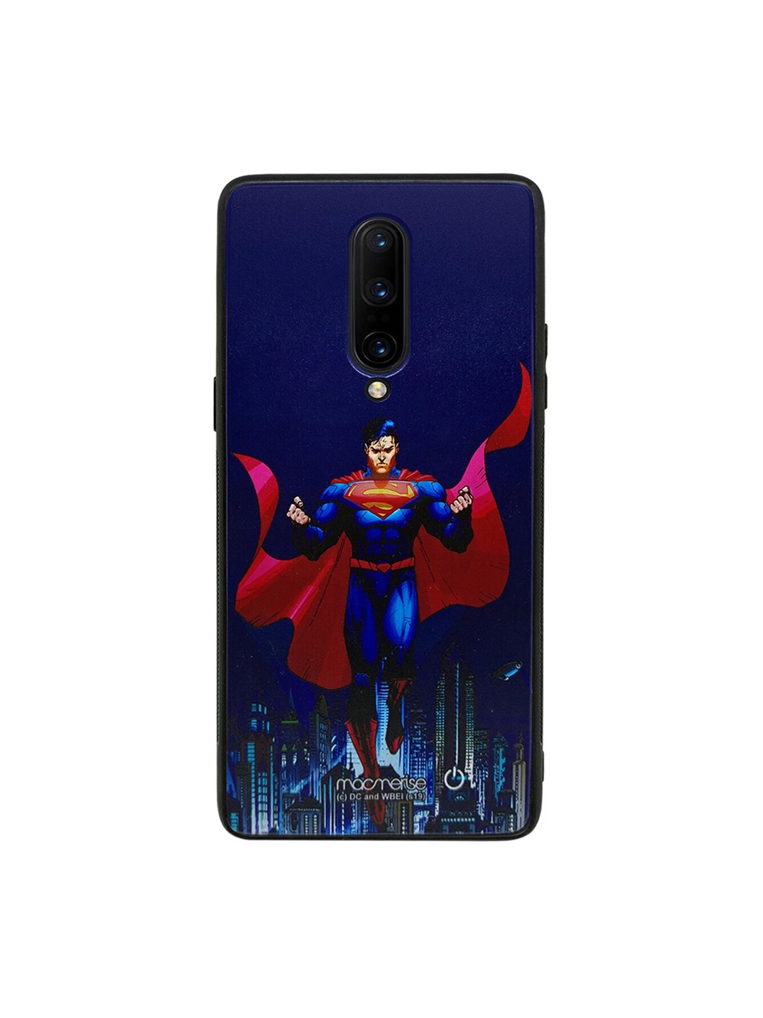 

macmerise Blue & Red DC Comics Metropolis Savior Lumous Sustainable OnePlus 8 Back Case