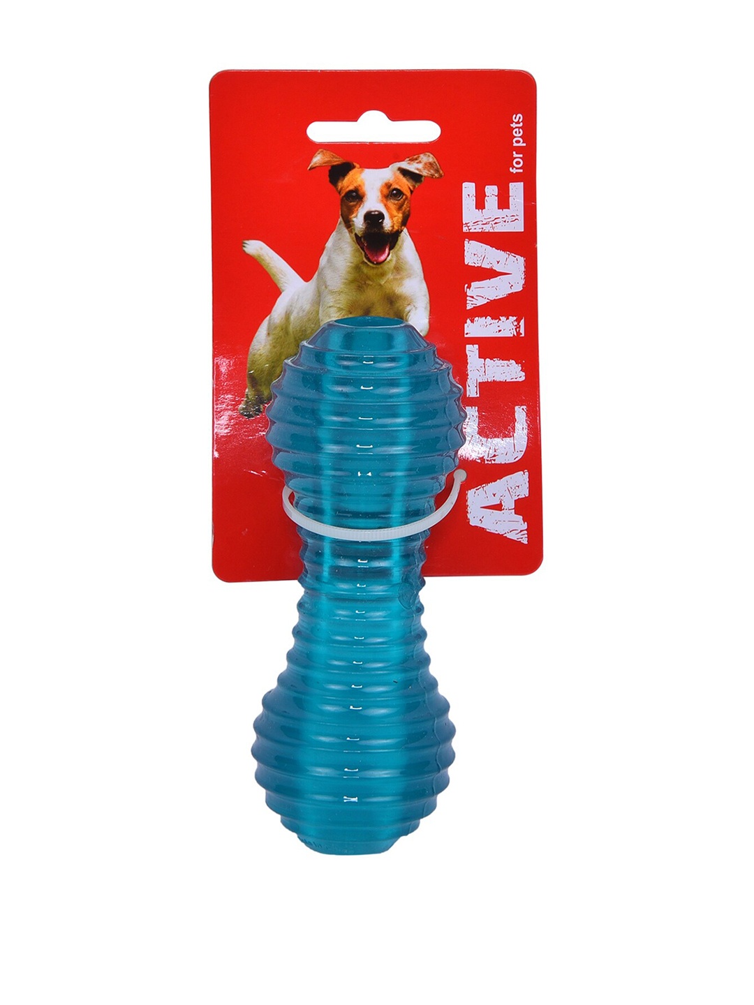 

GLENAND Teal Blue Rubber Active SBS Tuff Dumb-Bell Large Dog or Cat Toy