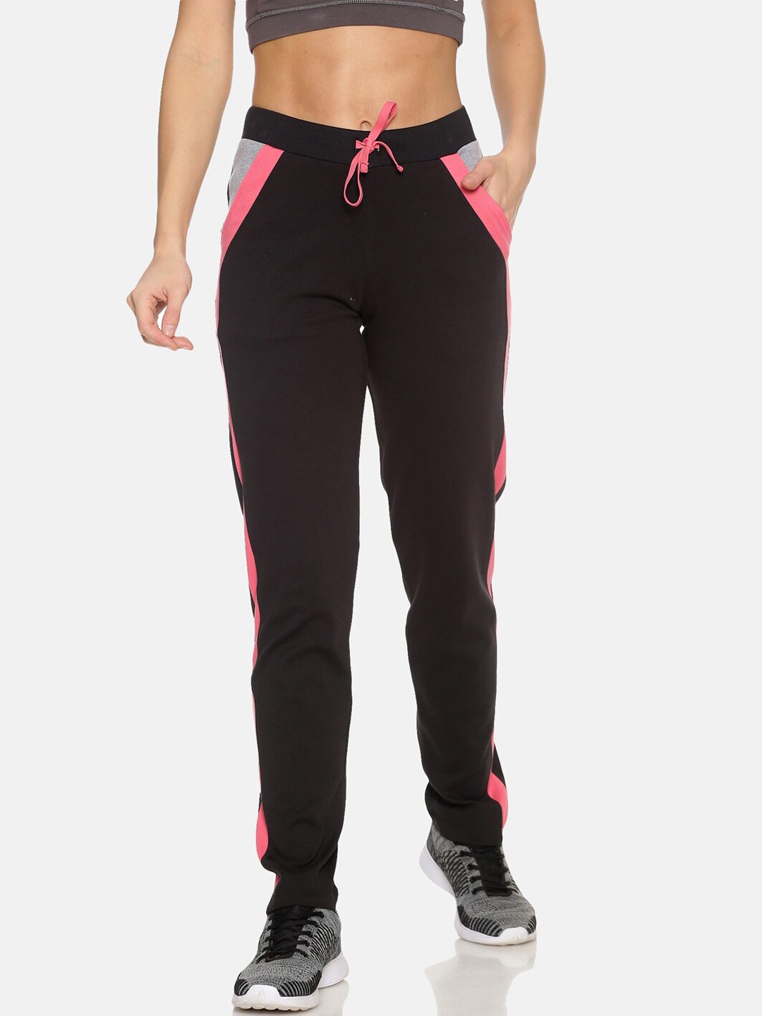 

FEMEA Women Black Solid Track Pants