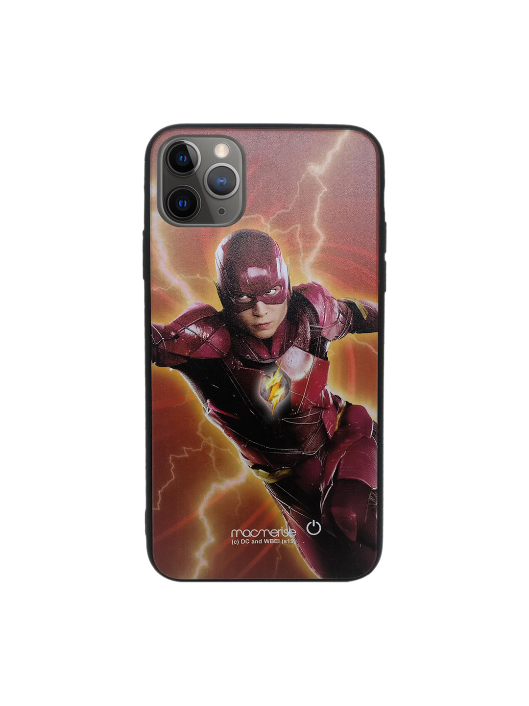 

macmerise Red & Yellow DC Comics Lightspeed Flash Lumous Sustainable IPhone 11 Pro Back Case