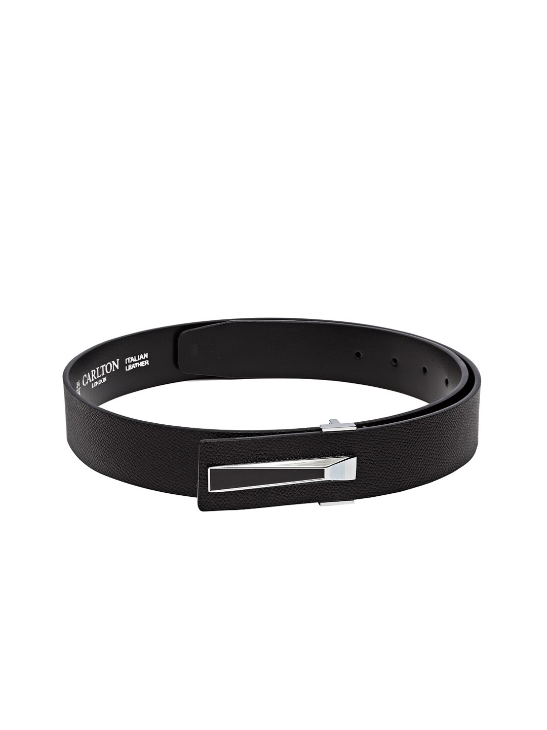 

Carlton London Men Black Solid Belt