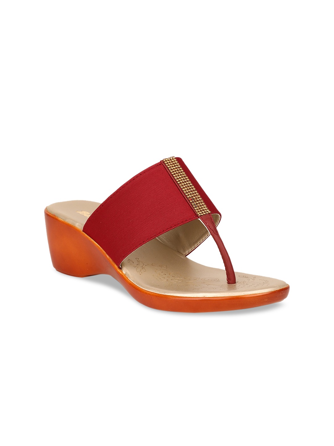 

Bata Women Red Solid Heels