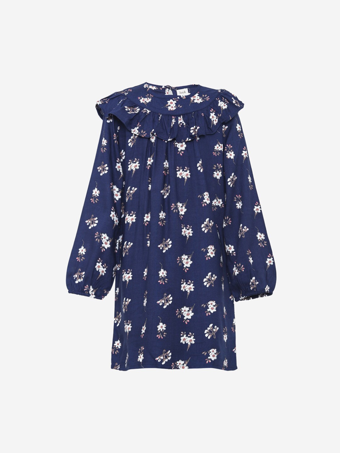 

luyk Girls Blue Printed A-Line Dress