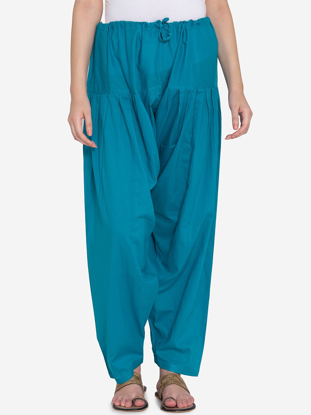 

Kifahari Women Blue Solid Loose-Fit Salwar
