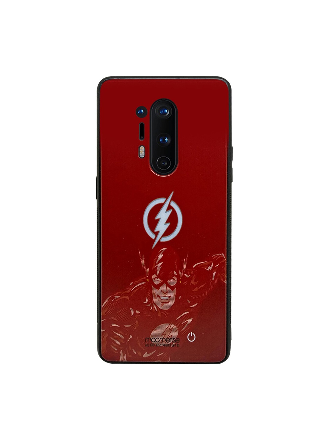 

macmerise Red DC Comics Fierce Flash Attack Lumous Sustainable OnePlus 8 Pro Back Case