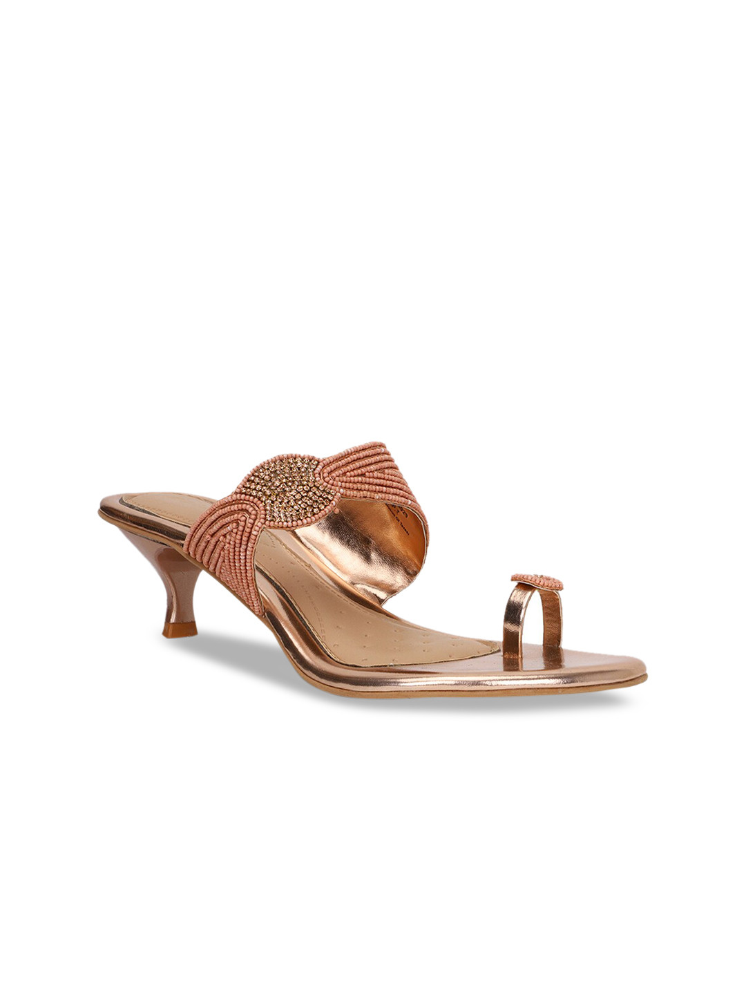 

Bata Women Beige Embellished Heels
