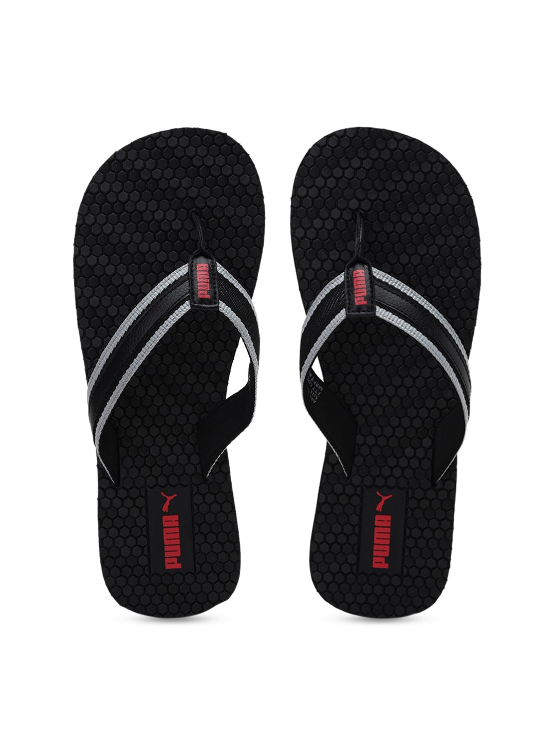 

Puma Unisex Black Printed Thong Flip-Flops