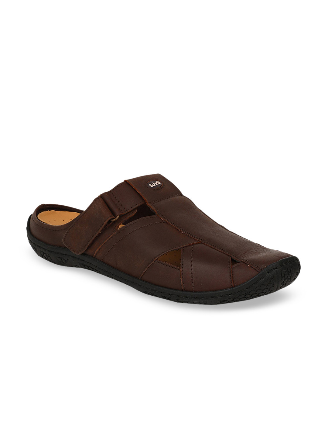 

Scholl Men Brown Leather Comfort Sandals