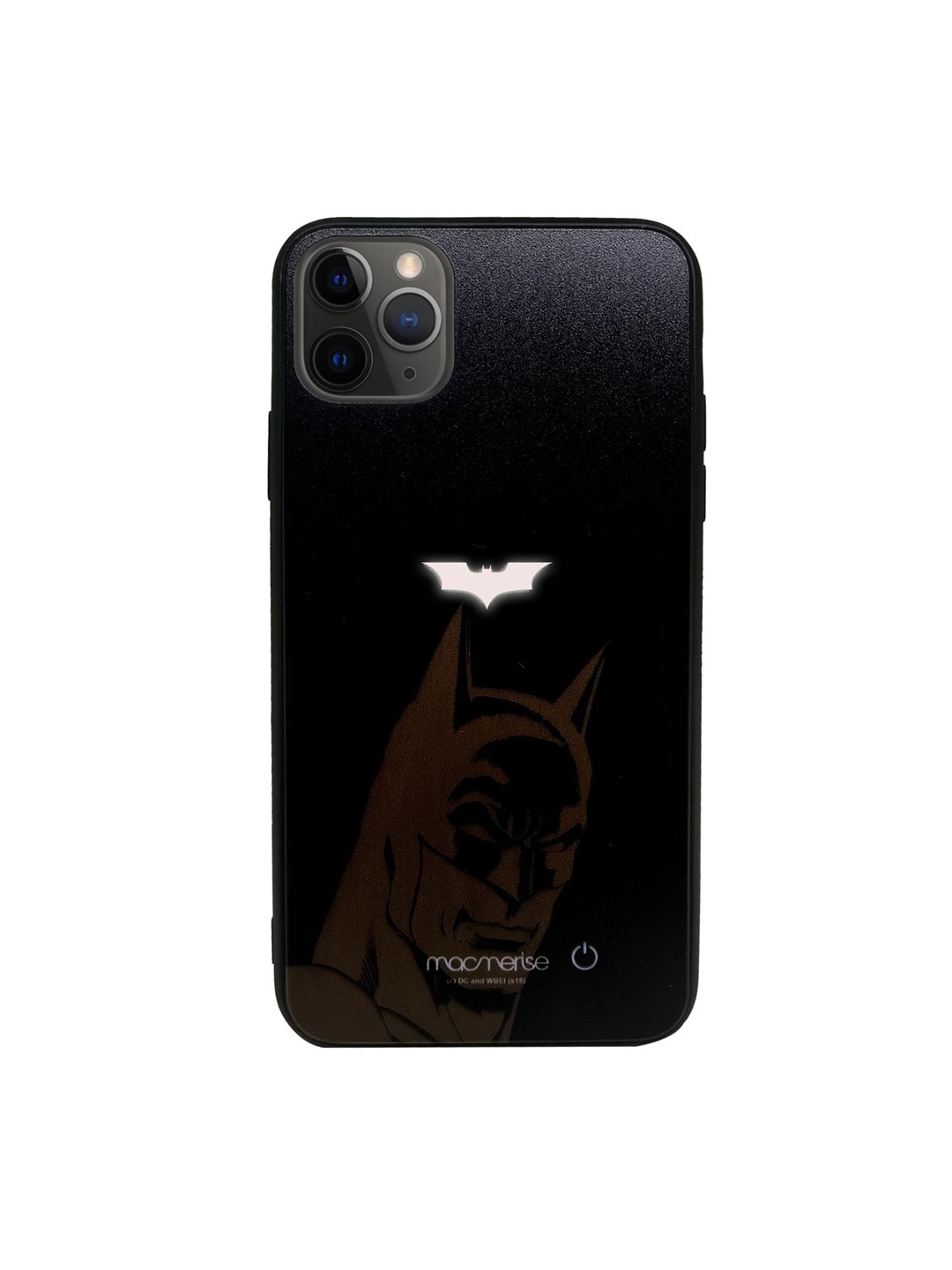 

macmerise Black & Brown DC Comics Silhouette Batman Lumous Sustainable IPhone 11 Pro Max Back Case