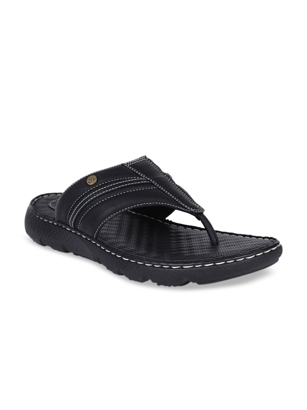 

Bata Men Black Comfort Sandals