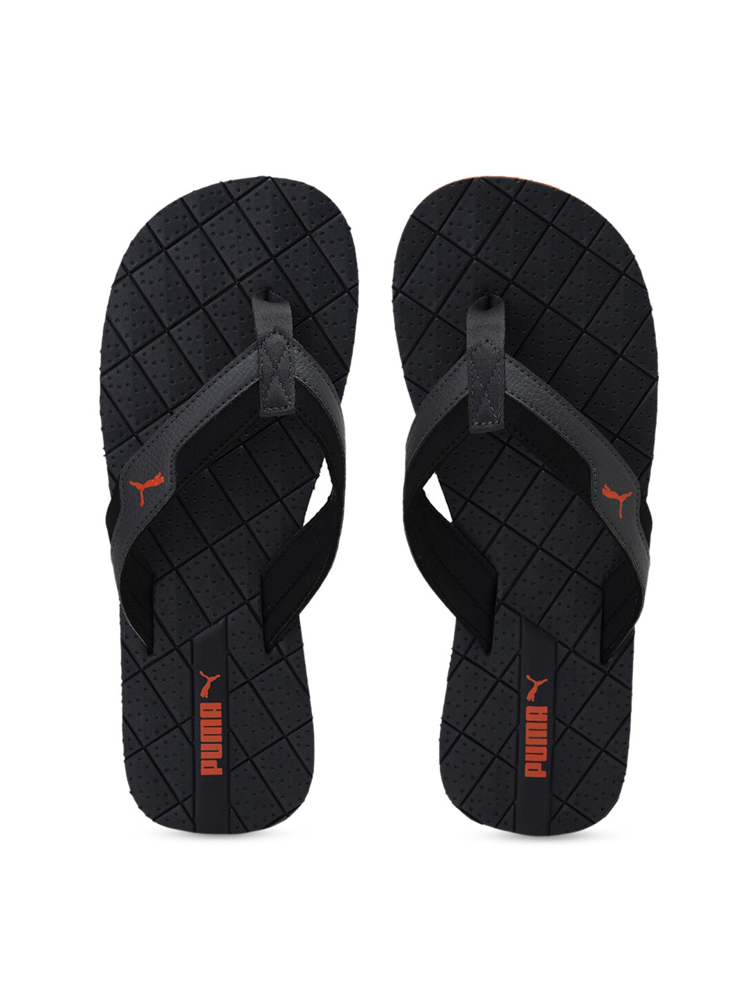 

Puma Men Grey Printed Thong Flip-Flops