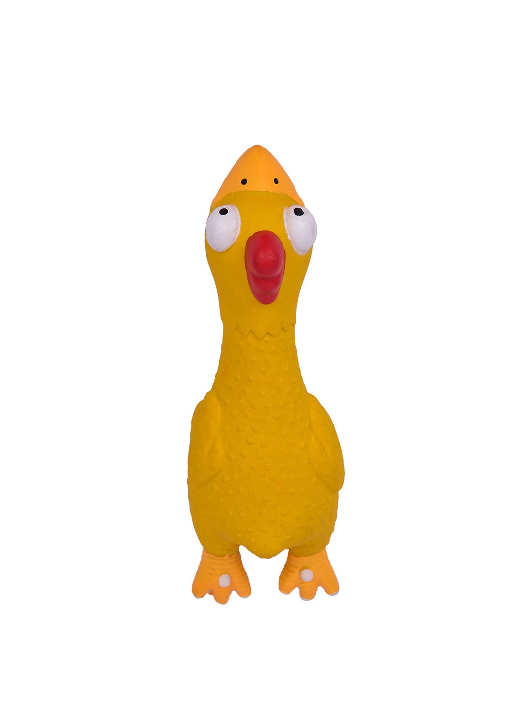 

GLENAND Yellow Rubber Squeaky Chicken 6.0 IN GI0060 Pet Toy