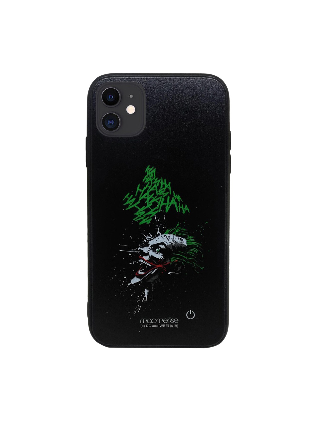 

macmerise Black & Green DC Comics Sinister Joker Laugh Lumous Sustainable IPhone 11 Back Case